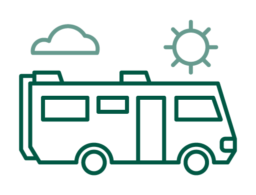 Outdoor RV storage parking